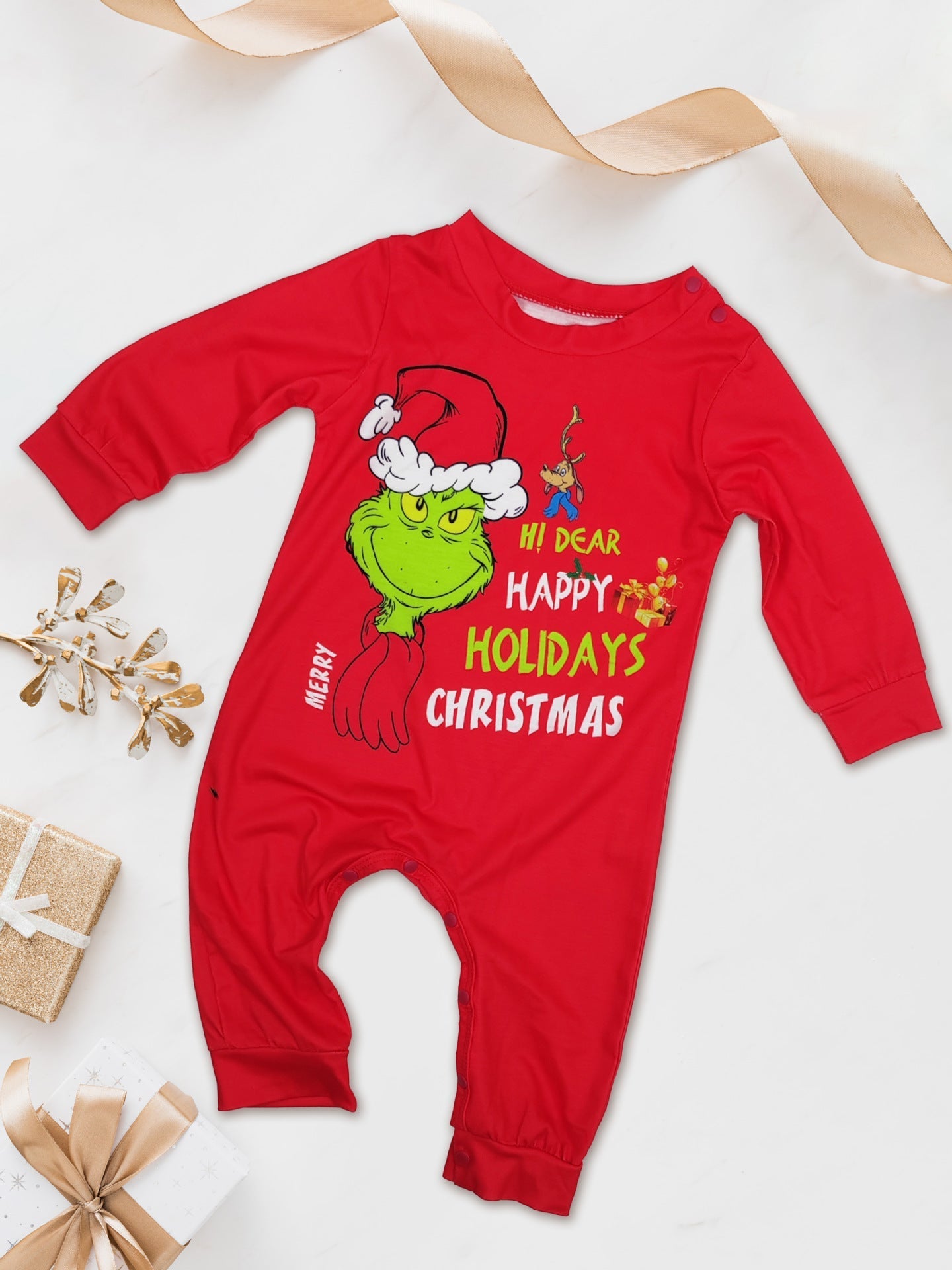 Classic Grinch Matching Family Christmas Pajamas | Volwassenen, Kinderen & Hond Pyjama's