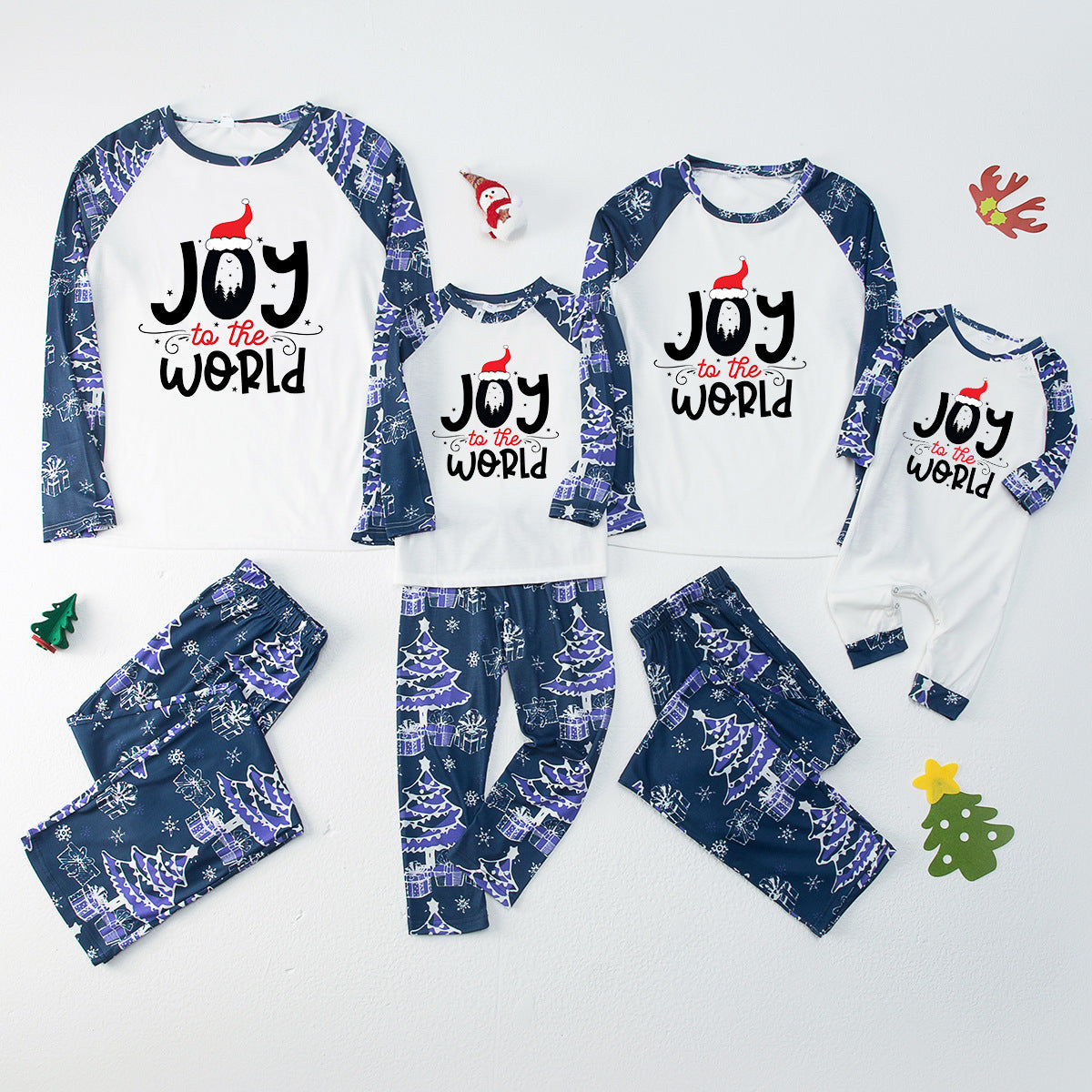 Joy World Patroon Matching Familie Kerst Pyjama's