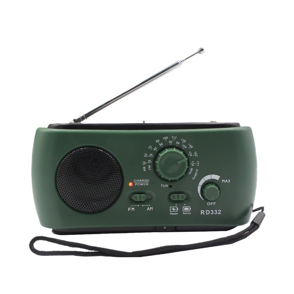Draagbare Noodradio met AM/FM/NOAA, USB-lader, LED-zaklamp, Waterbestendig voor Kamperen en Buitenactiviteiten