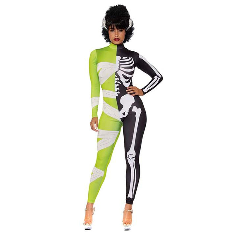 Halloween Kostuum Jumpsuit | Skelet Mummy Lange Mouwen