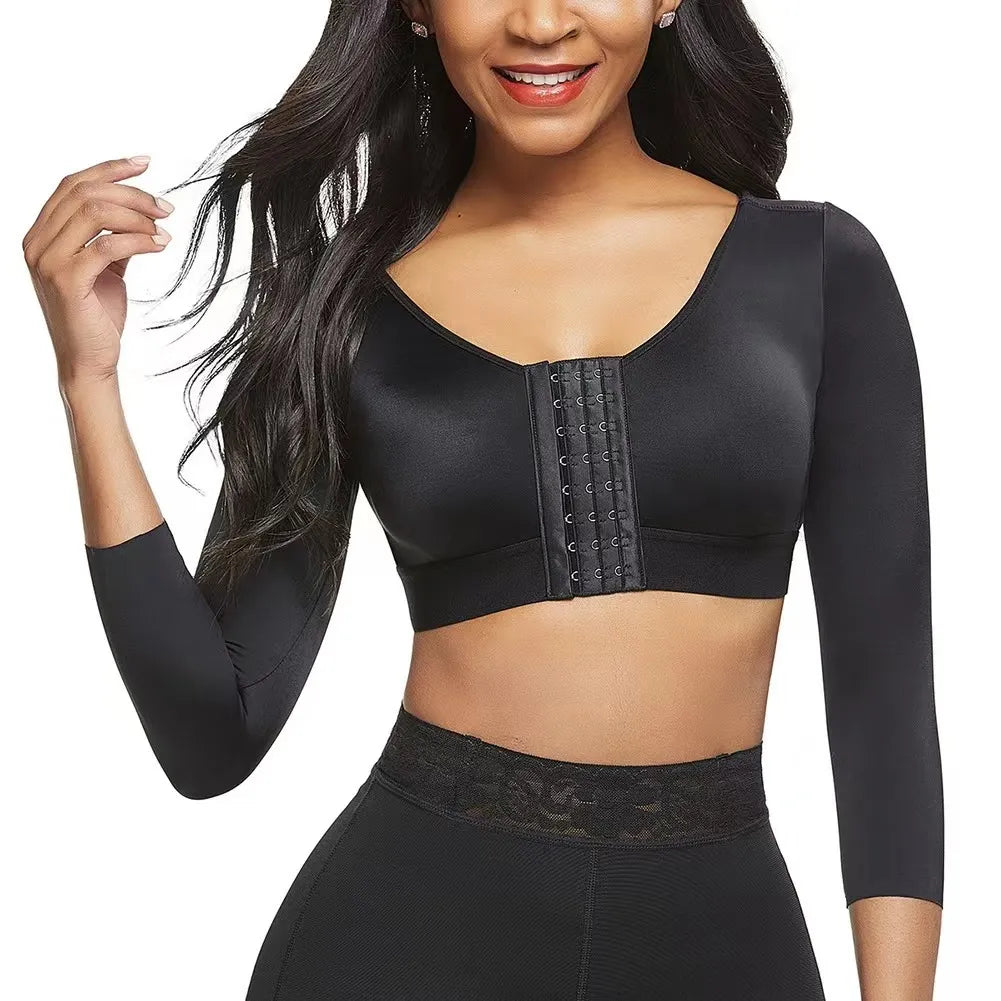 Mid Sleeve Crop Top Shapewear - Gerichte Compressie voor Dagelijks Comfort