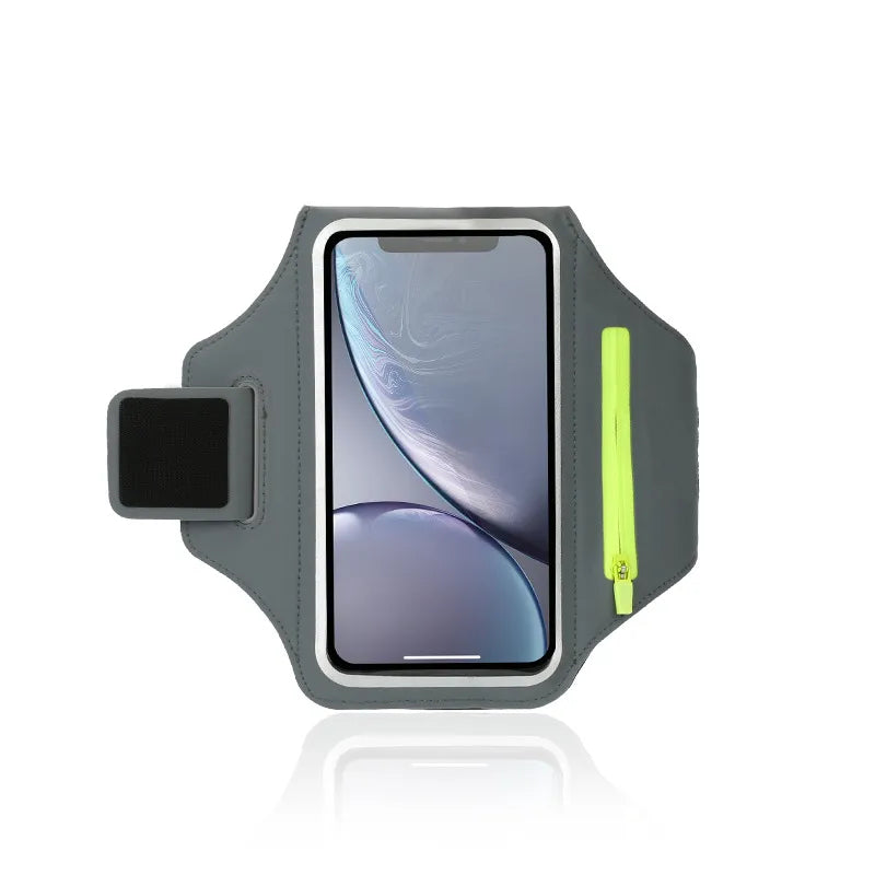Verstelbare Hardloop Telefoonhouder met Oordopjes Compartment – Geschikt voor Armomvang van 26-42 cm, Compatibel met iPhone en Galaxy