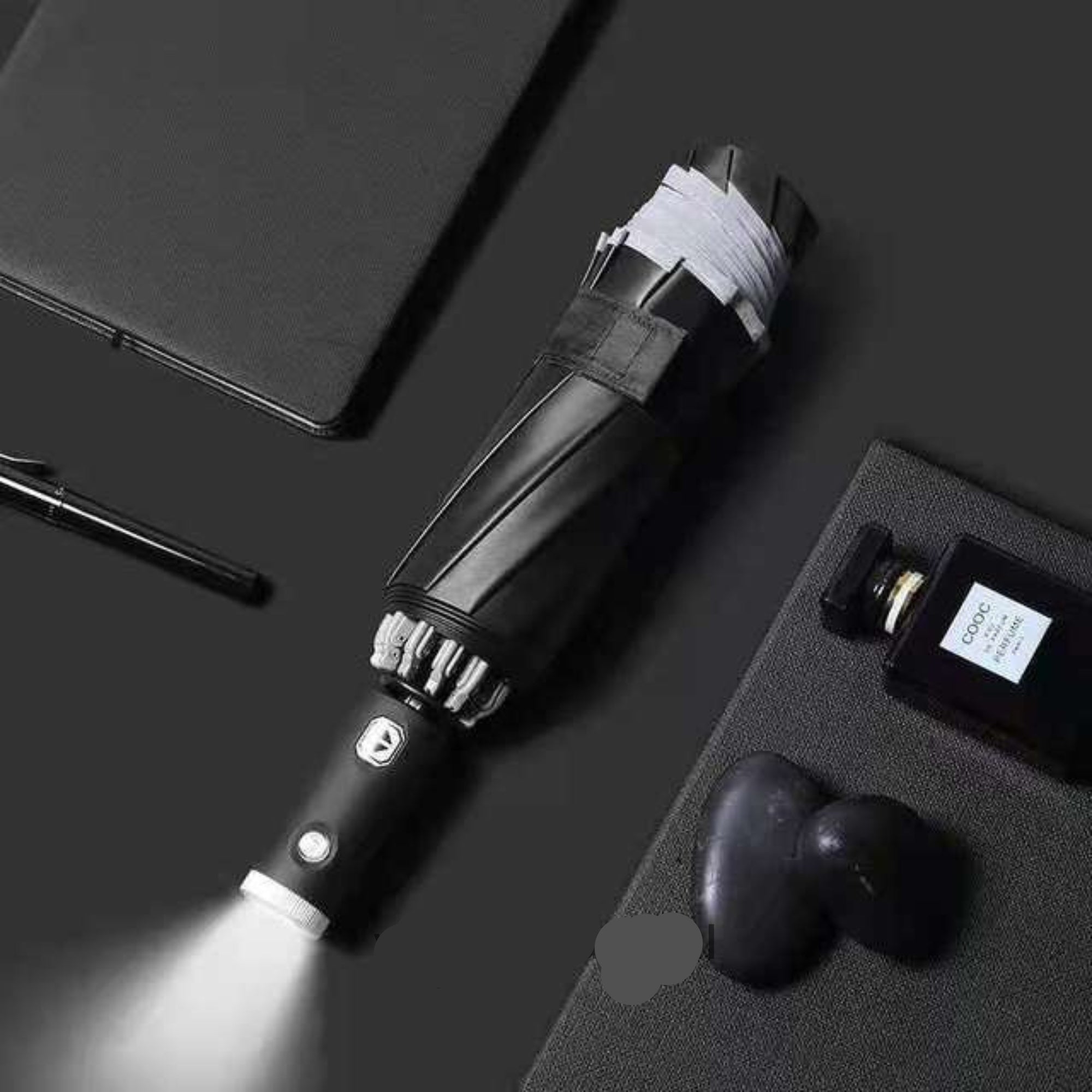 Éclat | Automatische winddichte paraplu | Reflecterende rand | Elegante design