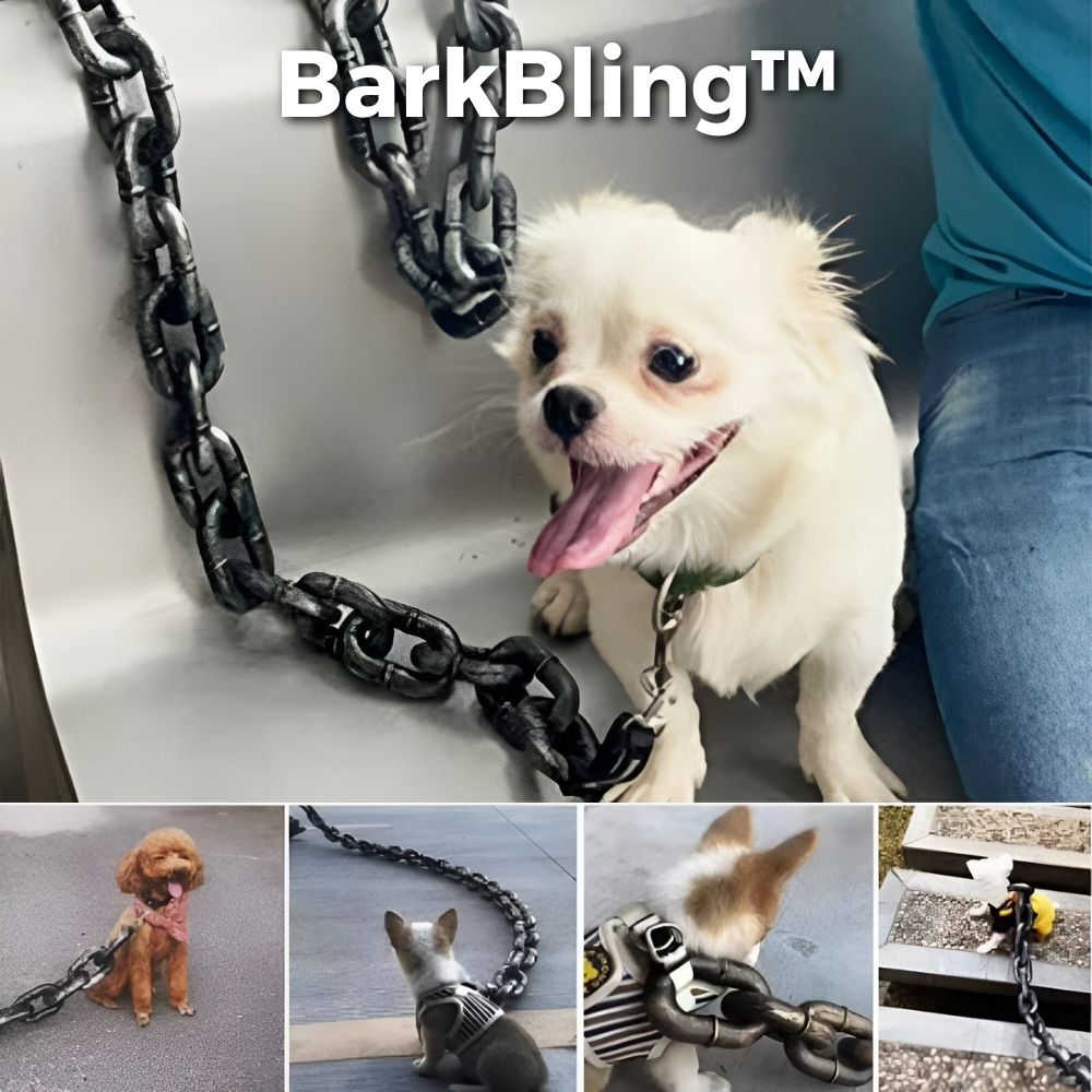 BarkBling - Grappige grote hondenriem