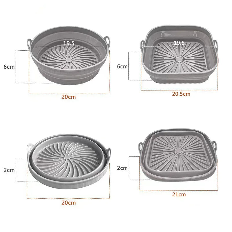 Siliconen Grillpan | Houdt de Airfryer en Oven voorgoed schoon