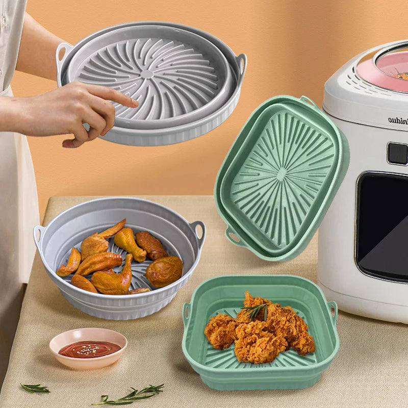 Siliconen Grillpan | Houdt de Airfryer en Oven voorgoed schoon