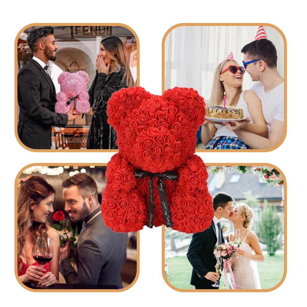 Roses teddybeer