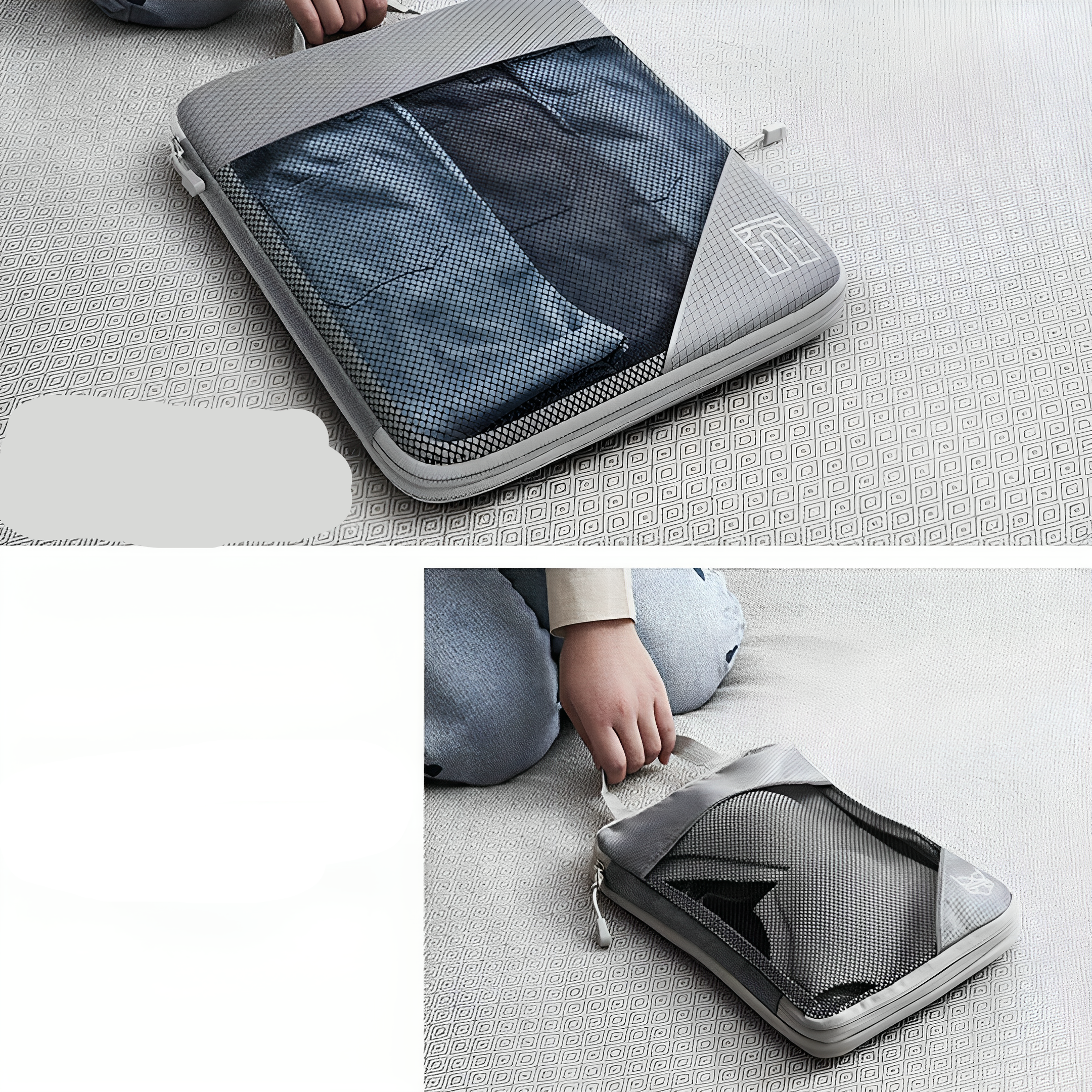 LuxuraPack Compressie Inpak Cubes | Ruimtebesparende opbergoplossingen voor georganiseerde reizen