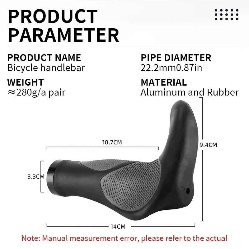 Ergonomische Mountainbike Handvatten met Schokabsorptie – Antislip Rubberen Handvatten voor Ultiem Comfort