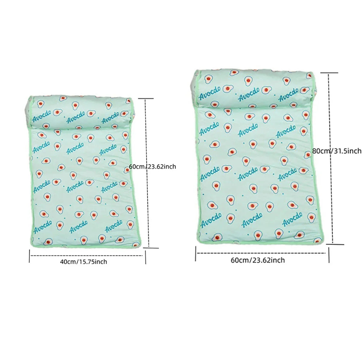 Kühlmatte FrostTail voor Honden & Katten | Met Hoofdkussen | Ademend & Wasbaar | Antislip & Comfortabel