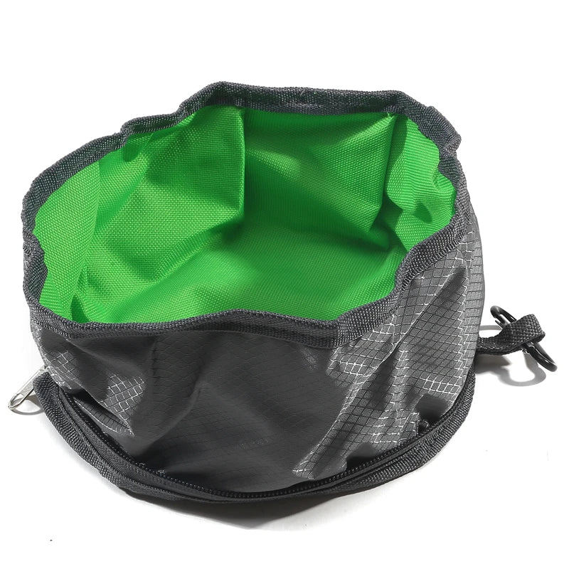 Opvouwbare Kom Nomadoo FoldBowl | Draagbare Voeder- & Waterbak voor Honden & Katten | Outdoor Reisbak van Oxford-stof | Ø 19 cm