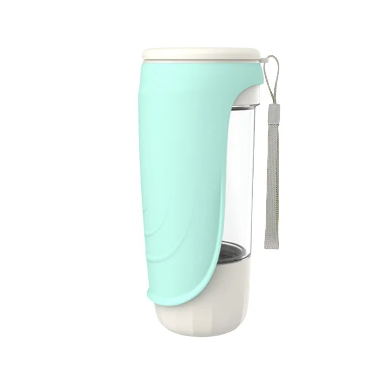 2-in-1 Honden Drinkfles Vanduro GoSip | Vouwbare waterdispenser met kom & voedselvak | Voor kleine & grote honden | Draagbaar & lekvrij