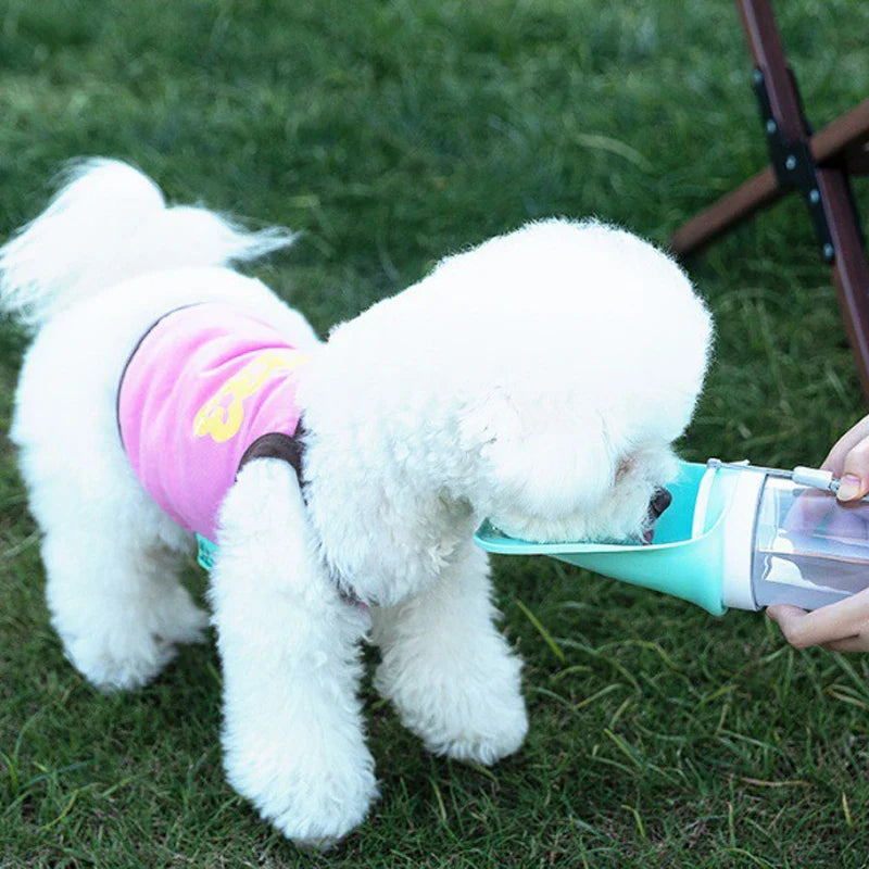 2-in-1 Honden Drinkfles Vanduro GoSip | Vouwbare waterdispenser met kom & voedselvak | Voor kleine & grote honden | Draagbaar & lekvrij