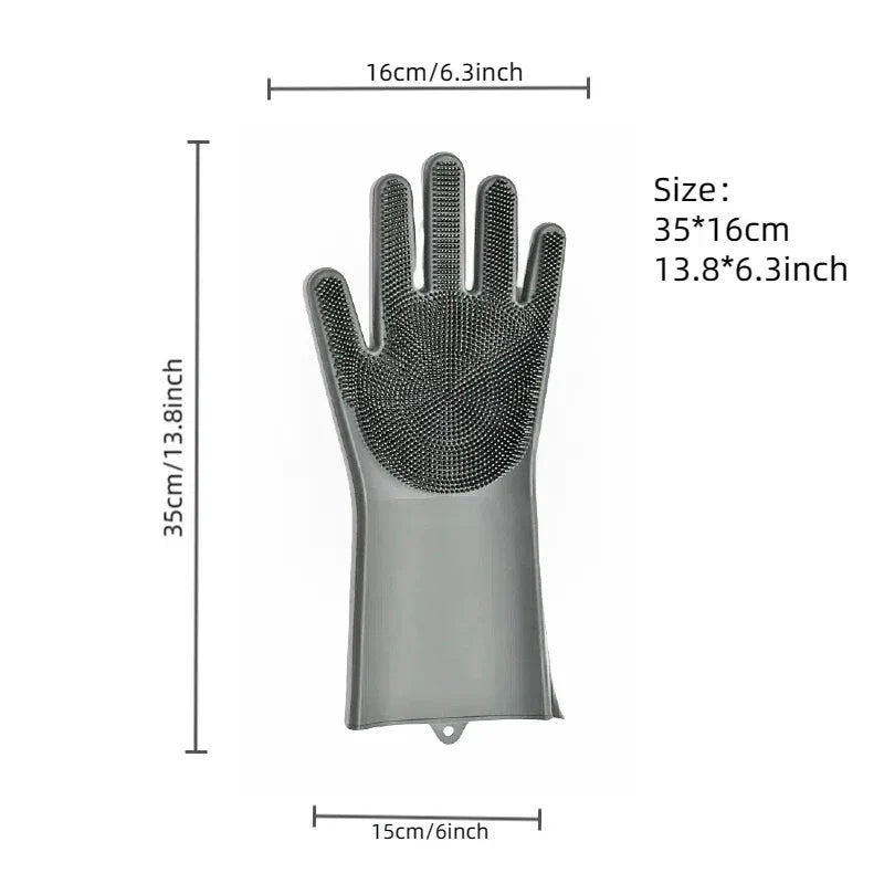 FELISPA SoftTouch Silikon-Badhandschoen voor Katten | Zachte Vachtverzorging & Massage | Shampoo-Borstel voor Huisdieren | 35×16 cm