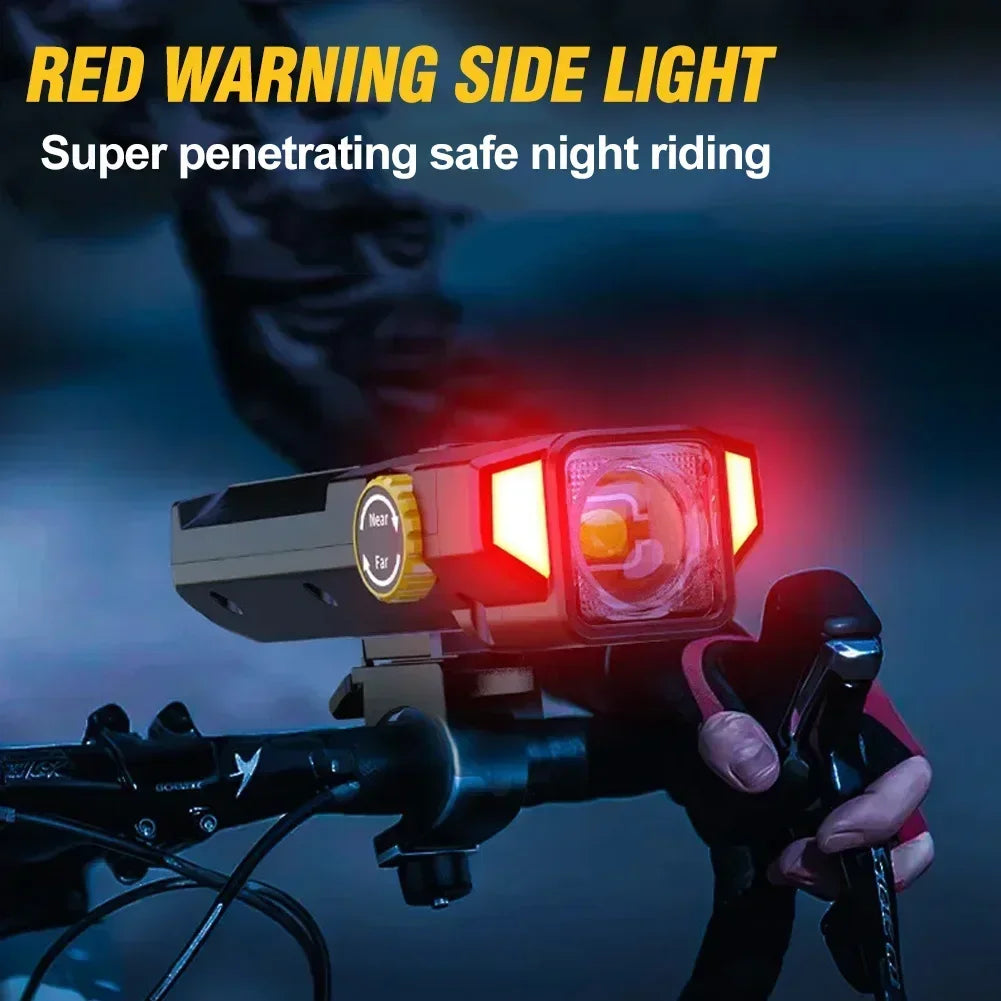 Hoge Helderheid USB Oplaadbare Fietsverlichting met IPX5 Waterdichtheid en Verstelbare Helderheid voor Nachtfietsen