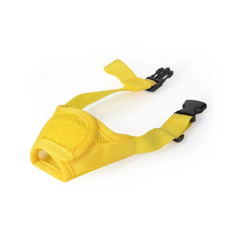 BellStop+ | Ademend Hondenmondkapje | Verstelbaar Nylon Mondkapje | Anti-Blaf & Anti-Bijt Bescherming | S-XL Maten