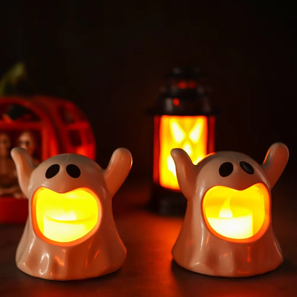 Lichtspuk Halloweenlamp – LED Spookdecoratie met Batterieverlichting