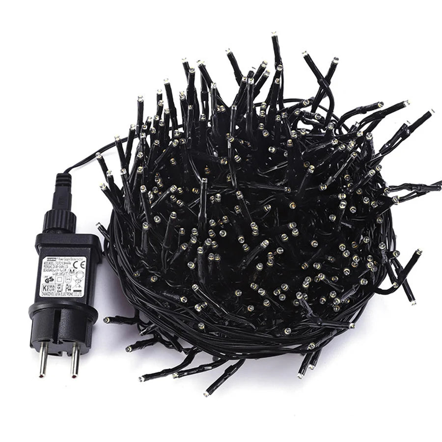 LumaLine Kerstverlichting – 10 Meter LED-lichtslang met 1000 Warmwitte Lichten voor Binnen en Buiten