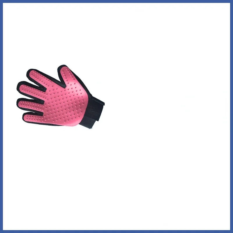 Furverzorgingshandschoen PawLiss TouchGlove | 5-Vinger-Massagehandschoen voor Honden & Katten | 23,2×17,2 cm | TPR & Mesh | Links of Rechts
