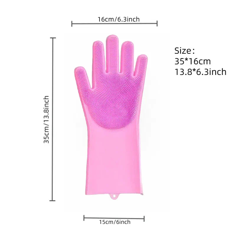 FELISPA SoftTouch Silikon-Badhandschoen voor Katten | Zachte Vachtverzorging & Massage | Shampoo-Borstel voor Huisdieren | 35×16 cm