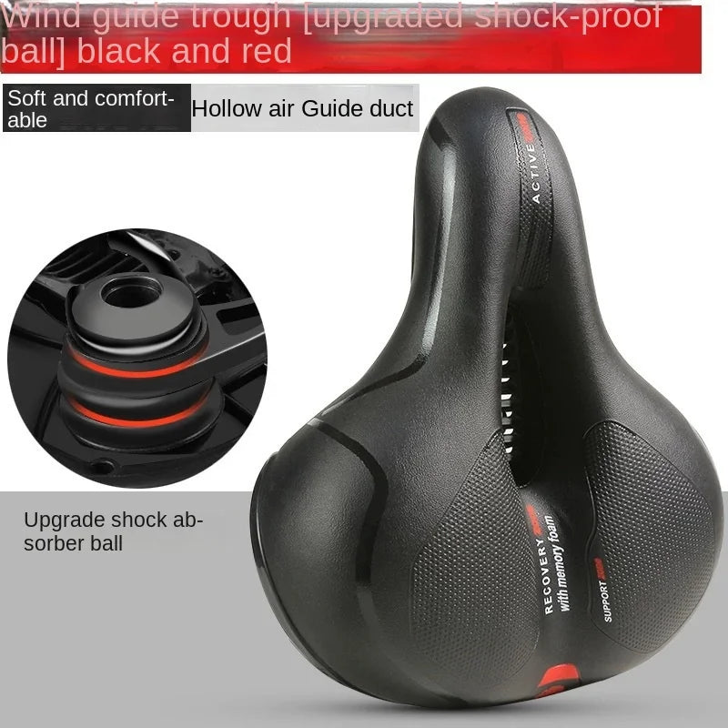 Comfortabele Holle Ademende Fietszadel voor MTB en Racefietsen - Schokabsorberende Fietsstoel voor Lange Afstanden