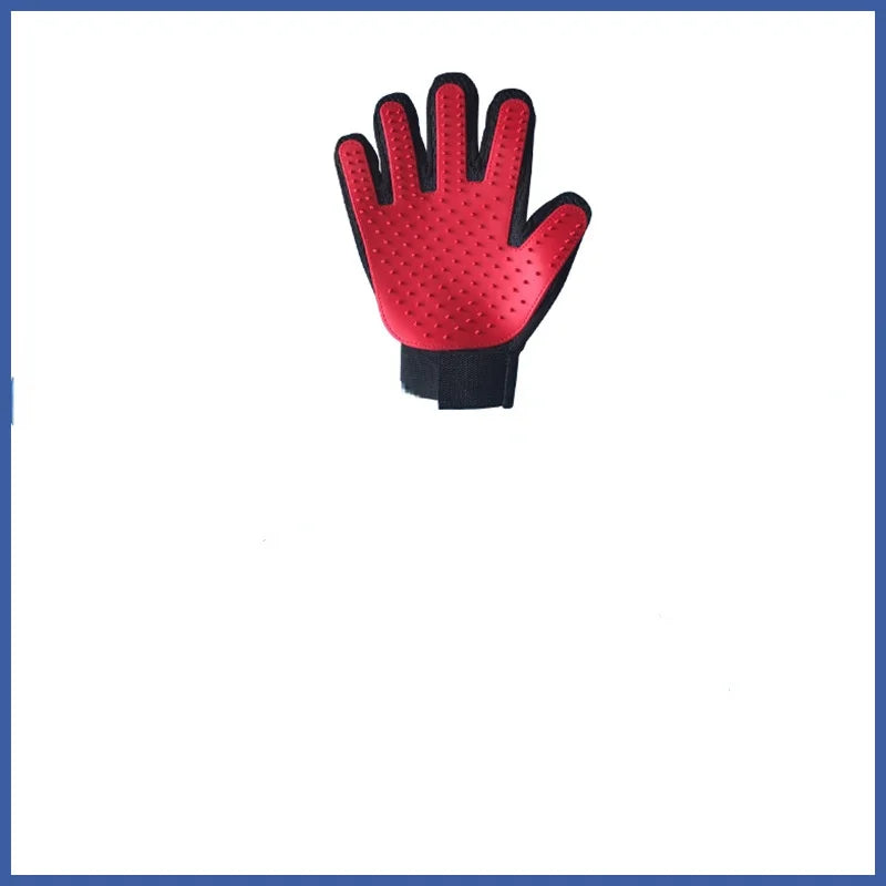 Furverzorgingshandschoen PawLiss TouchGlove | 5-Vinger-Massagehandschoen voor Honden & Katten | 23,2×17,2 cm | TPR & Mesh | Links of Rechts