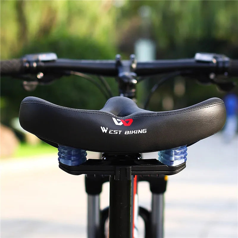 Comfortabele Ergonomische Fiets Zadel met Verbrede Kussen voor Lange Afstand Fietsen – Compatibel met MTB, E-Bikes en Meer