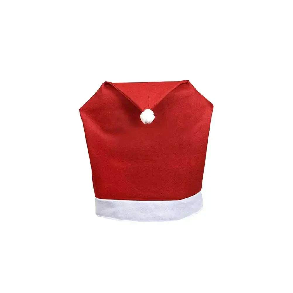 SantaSeat Kerst Stoelhoezen – Set van decoratieve stoelhoezen met kerstman-design