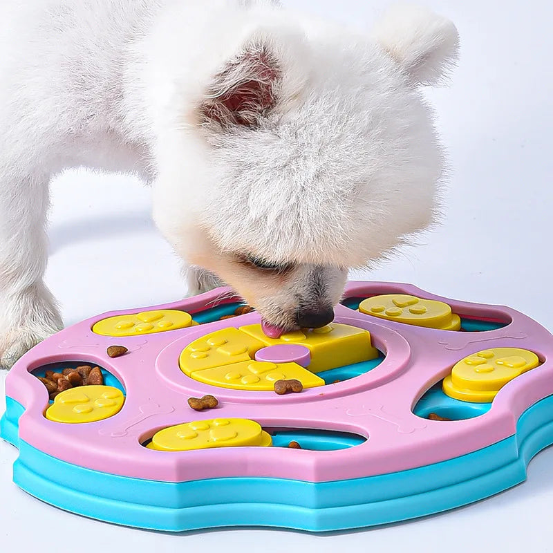 BrainBowl IQ | Intelligentiespeelgoed & Anti-Schrokbak voor Honden & Katten | Interactieve Voeding | Bevordert Geestelijke Fitheid & Langzaam Eten