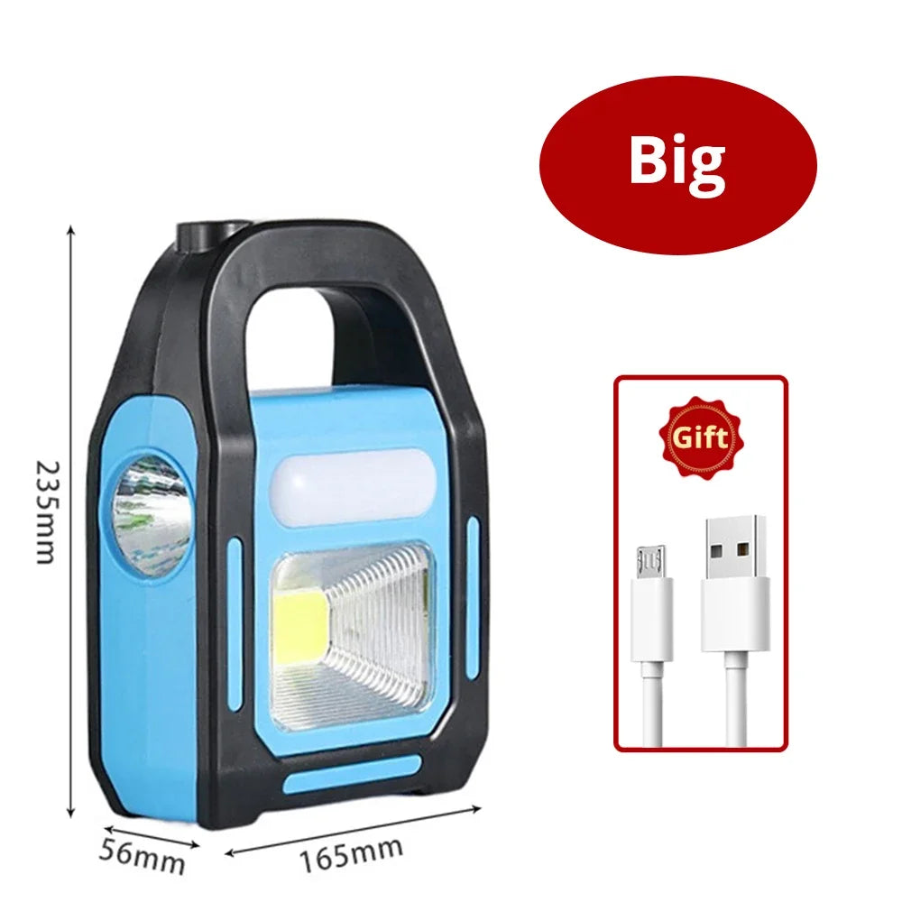 Oplaadbare USB-Campinglamp met Powerbank – SolarGlow