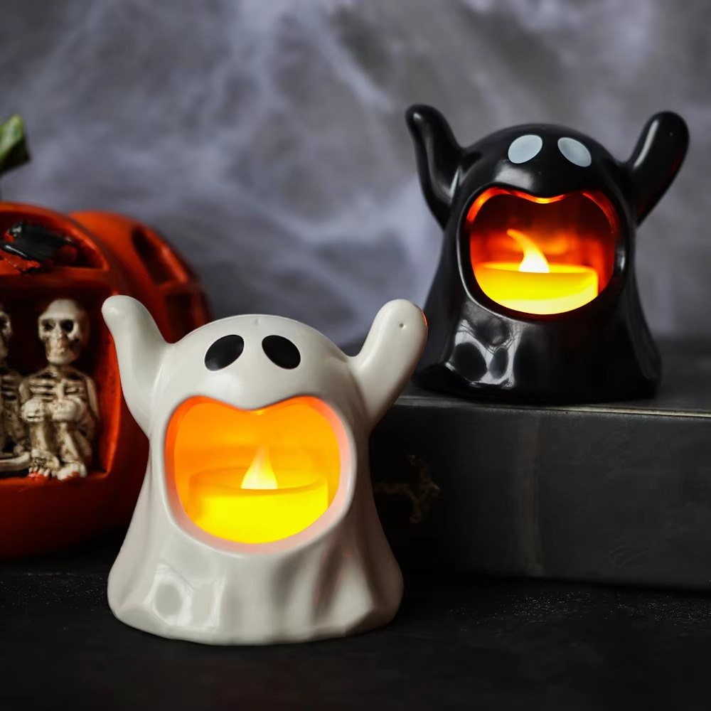 Lichtspuk Halloweenlamp – LED Spookdecoratie met Batterieverlichting