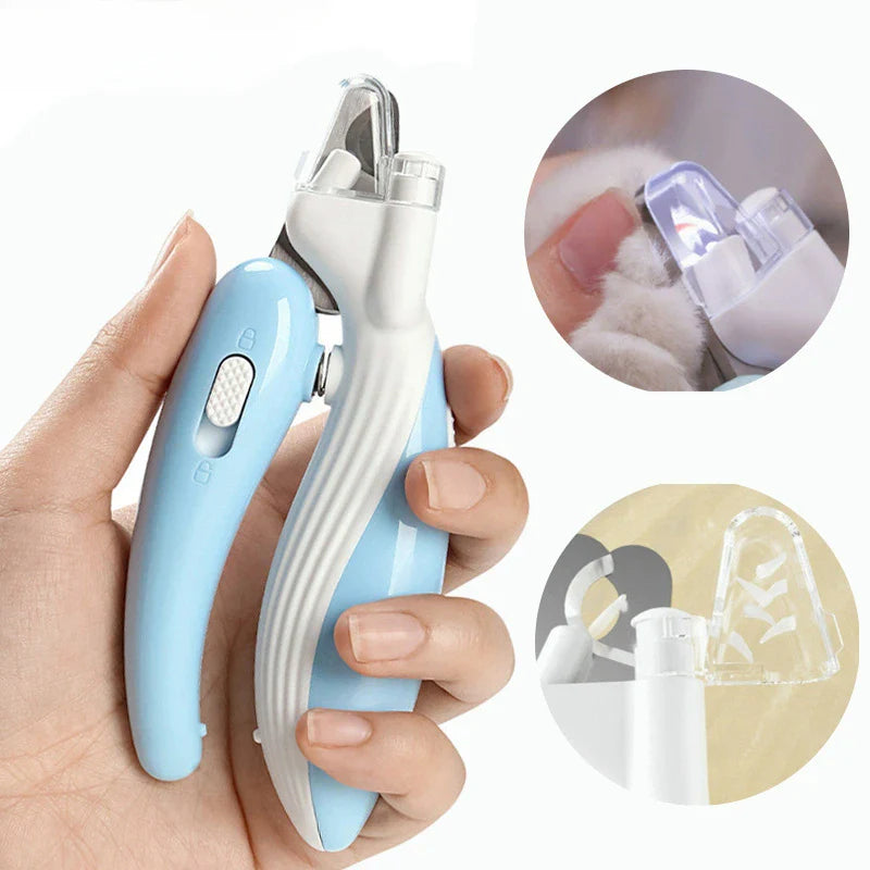 LumiPaw Pro | Professionele Nagelschaar met LED-Licht | Veilige Snede voor Honden, Katten & Kleine Dieren | RVS Messen & Antislip Handvat