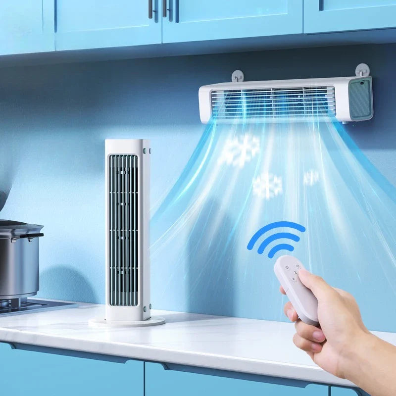 AeroBreeze Bladloze Ventilator | Stil en modern met afstandsbediening en 3 snelheden