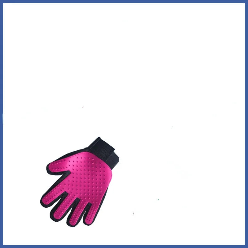 Furverzorgingshandschoen PawLiss TouchGlove | 5-Vinger-Massagehandschoen voor Honden & Katten | 23,2×17,2 cm | TPR & Mesh | Links of Rechts
