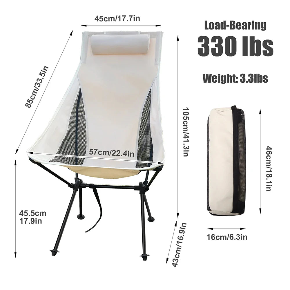 CampEase Vouwstoel Outdoor | Sterk en lichtgewicht voor kamperen, strand en tuin