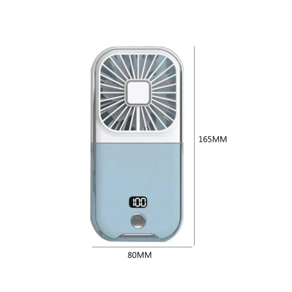 Luftigo Mini USB-Fan | Compact, oplaadbare ventilator met digitale weergave en meerdere windmodi