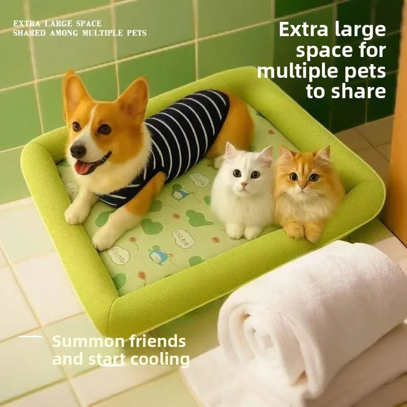 Kühlmatte Pawlino ChillPad | Zomermat voor Honden & Katten | Ademend & Fluffy | Voor kleine tot grote huisdieren
