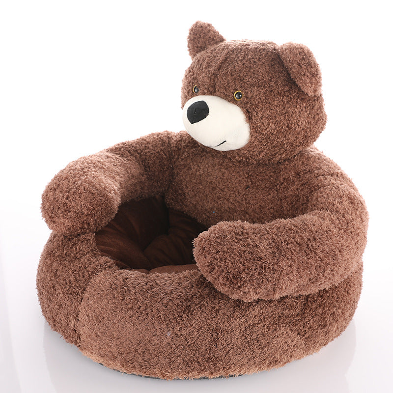 CuddleCub - Winter-hondbed van pluche in berenvorm