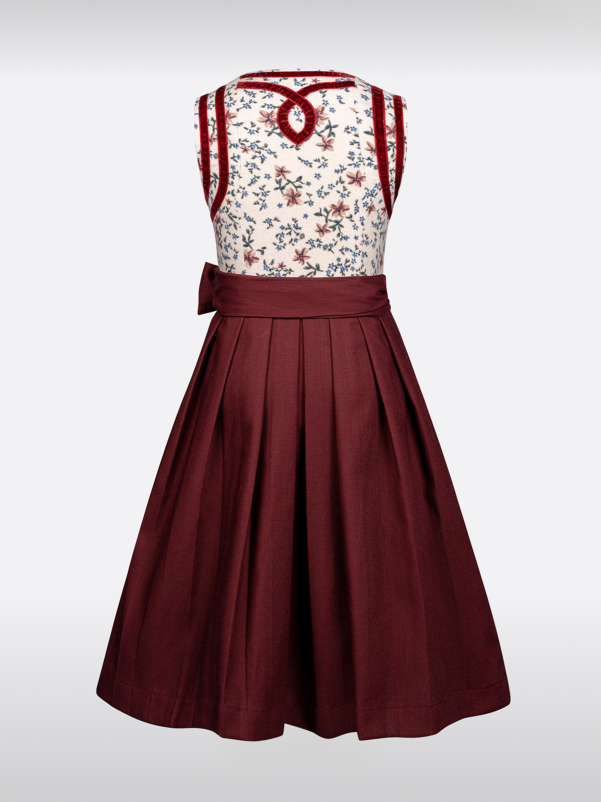 Kinderen Rood Bloemenpatroon Dirndl