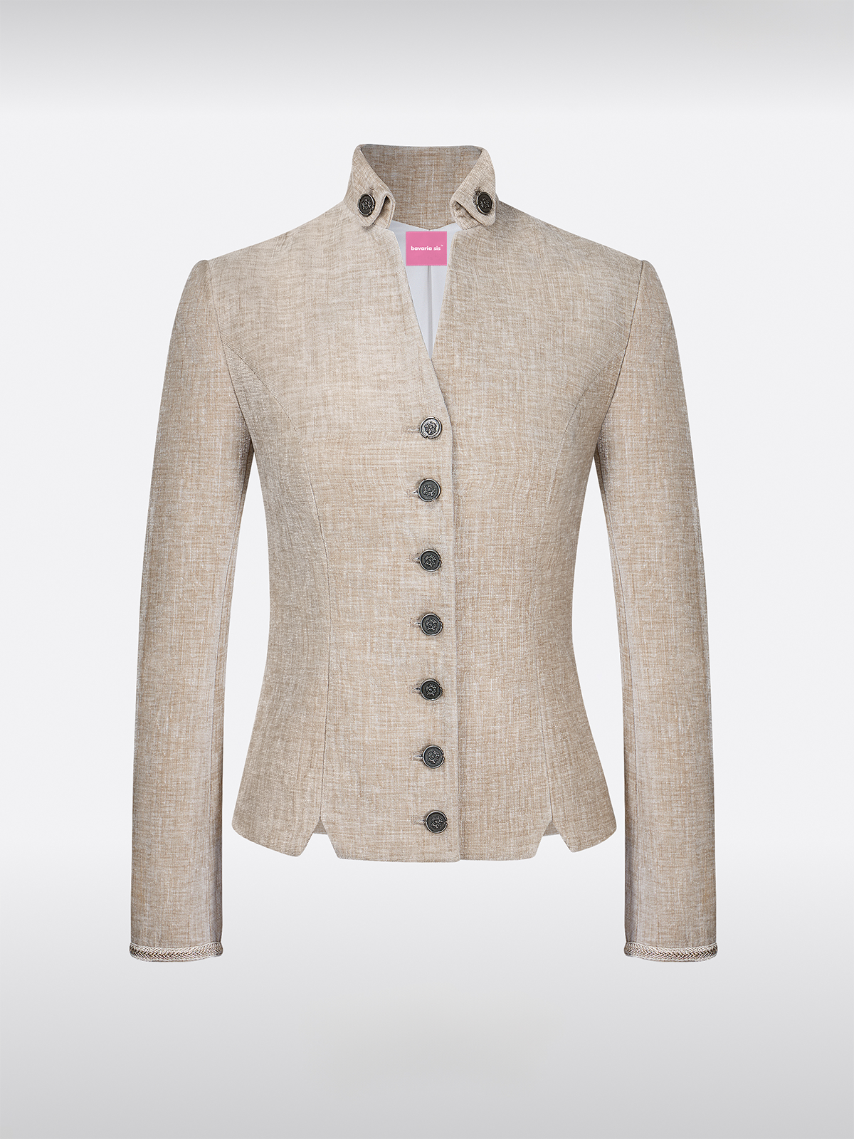 Beige Knopen Jassen
