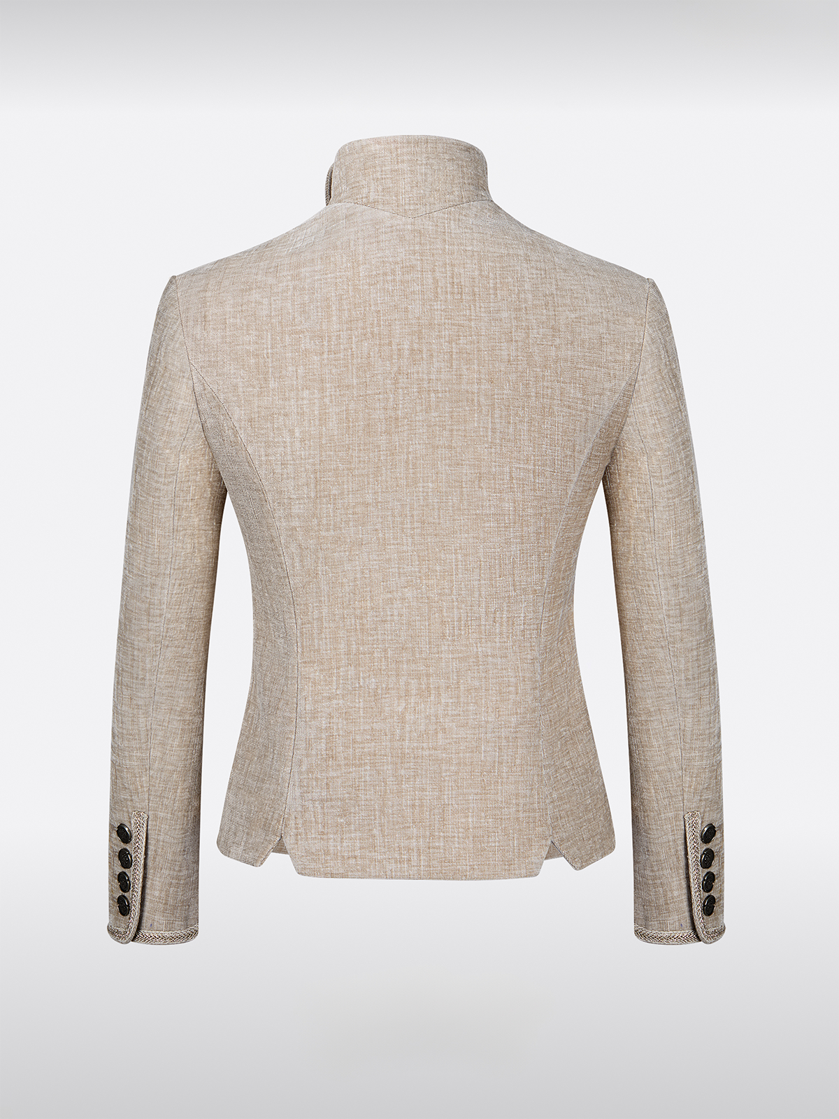 Beige Knopen Jassen