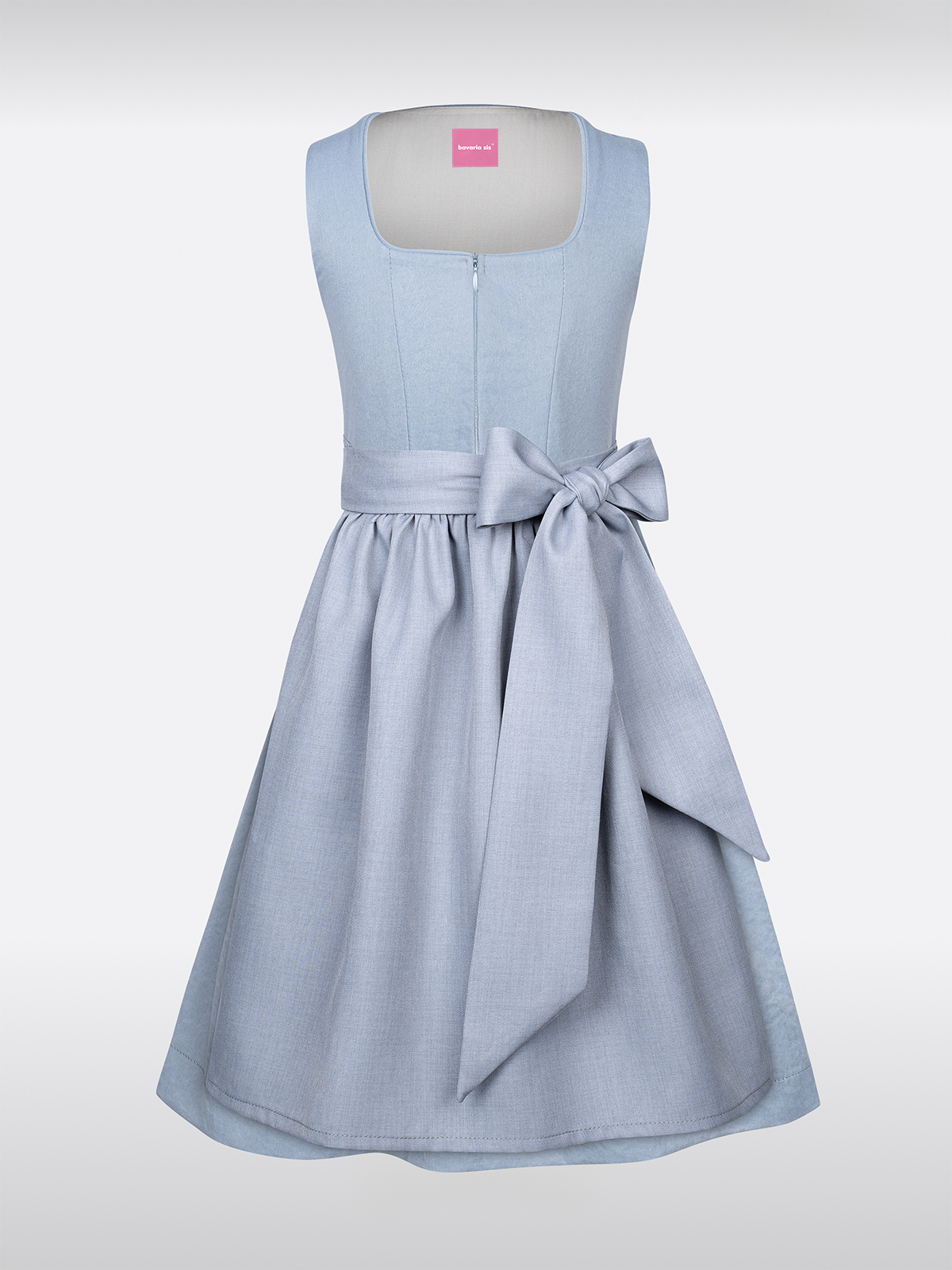 Kinder Blau Eenkleurig Dirndl