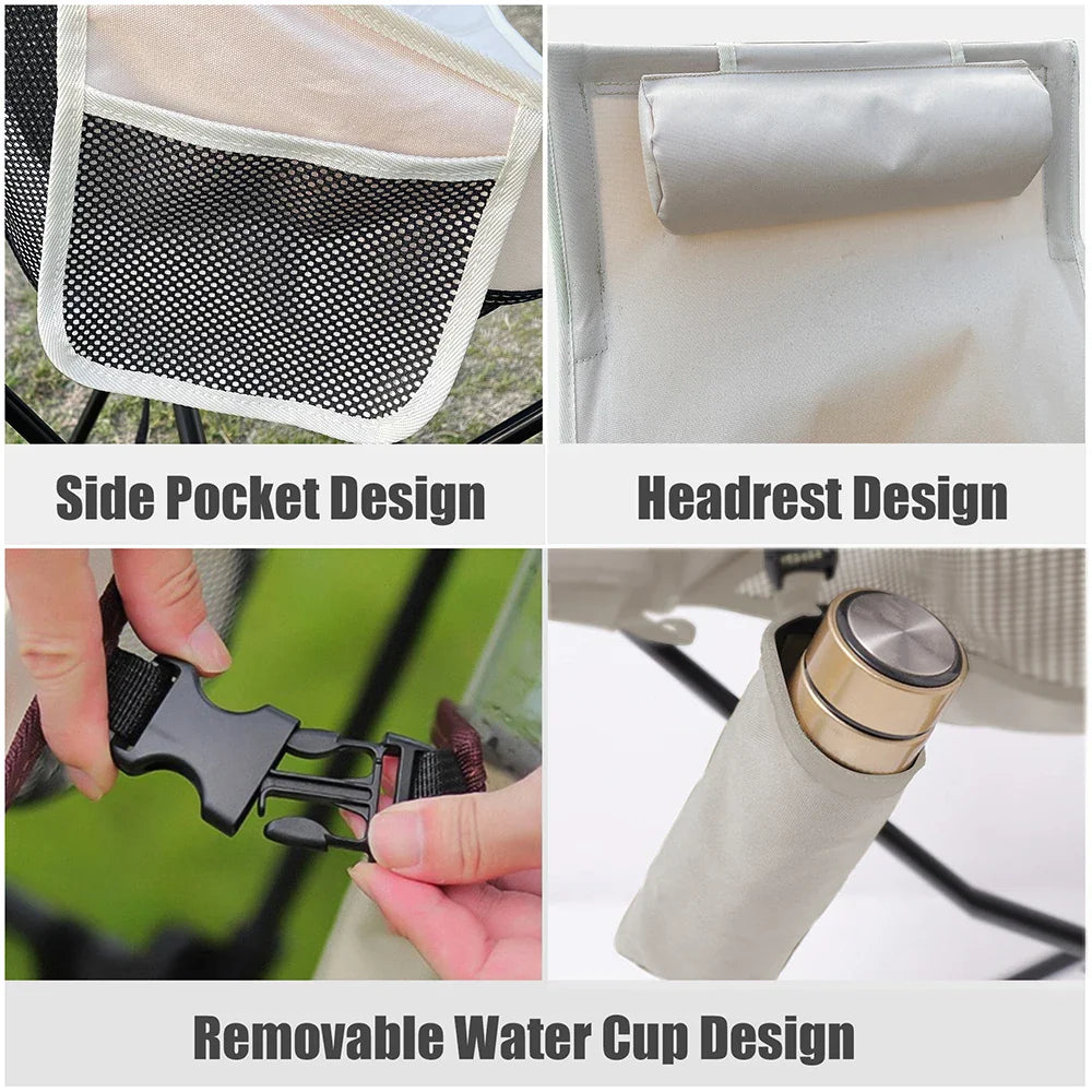CampEase Vouwstoel Outdoor | Sterk en lichtgewicht voor kamperen, strand en tuin