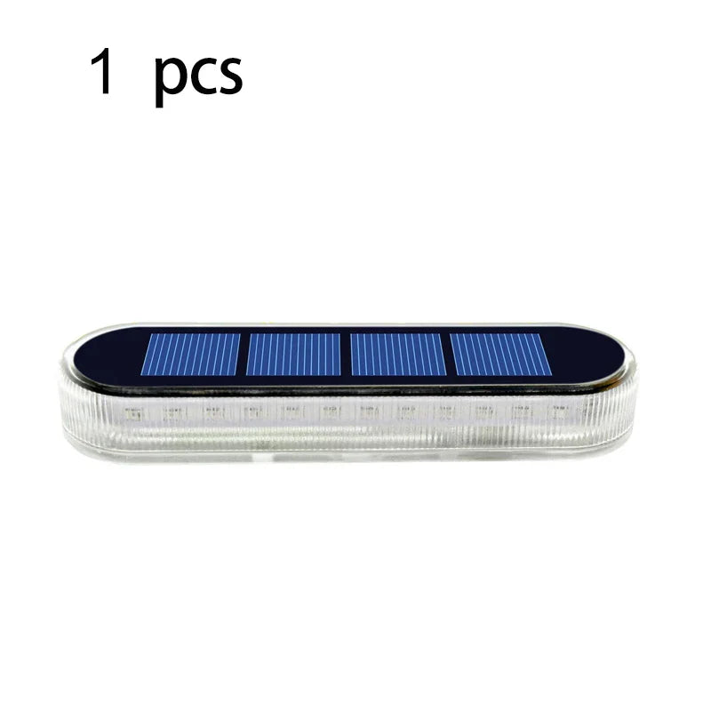 LumaGlow Solar Traplicht | IP68 Waterdicht met 30 LEDs in Warm-/Koudwit/Blauw voor Terras en Buiten