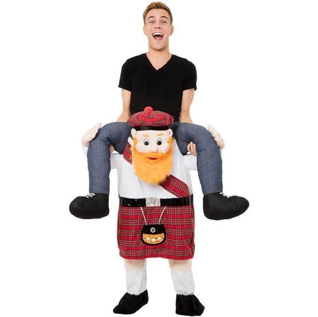 Mannen's Grappige Rijd Kostuum voor Halloween | Pluche Oktoberfest Stijl