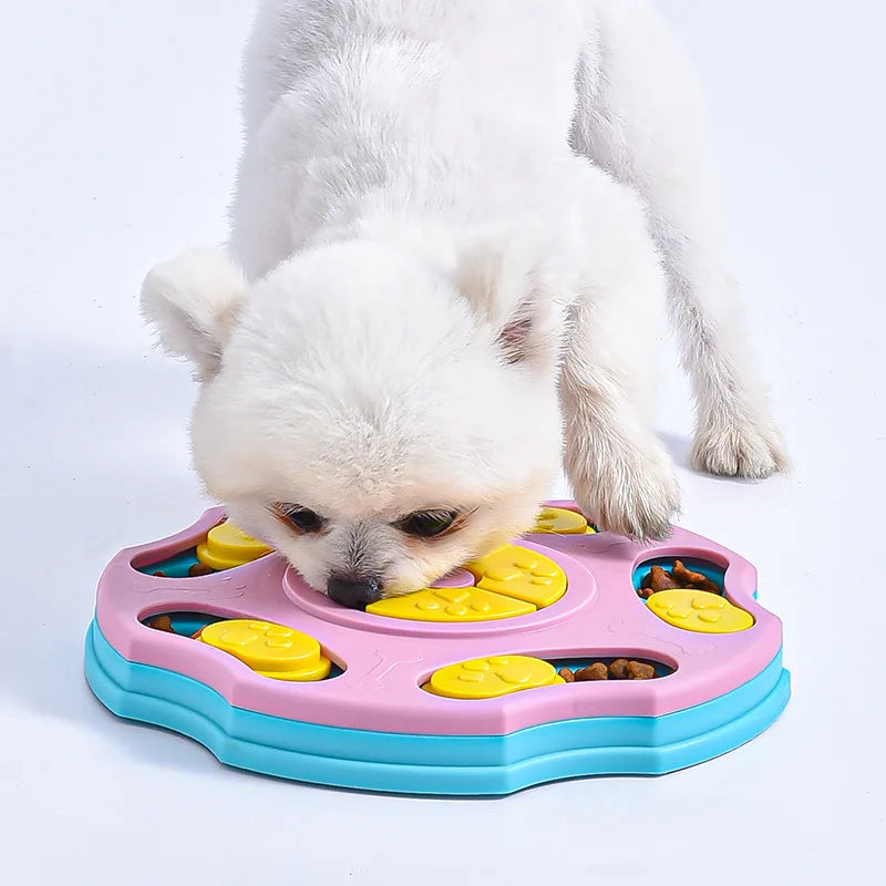 BrainBowl IQ | Intelligentiespeelgoed & Anti-Schrokbak voor Honden & Katten | Interactieve Voeding | Bevordert Geestelijke Fitheid & Langzaam Eten