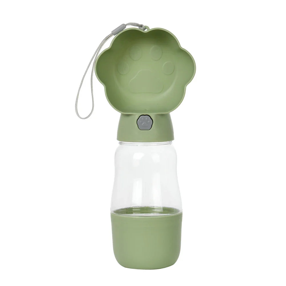 Drinkfles Droppa DuoBottle | 2-in-1 Water- & Voederdispenser voor Honden & Katten | Leaksproof & Draagbaar | 380 ml / 530 ml