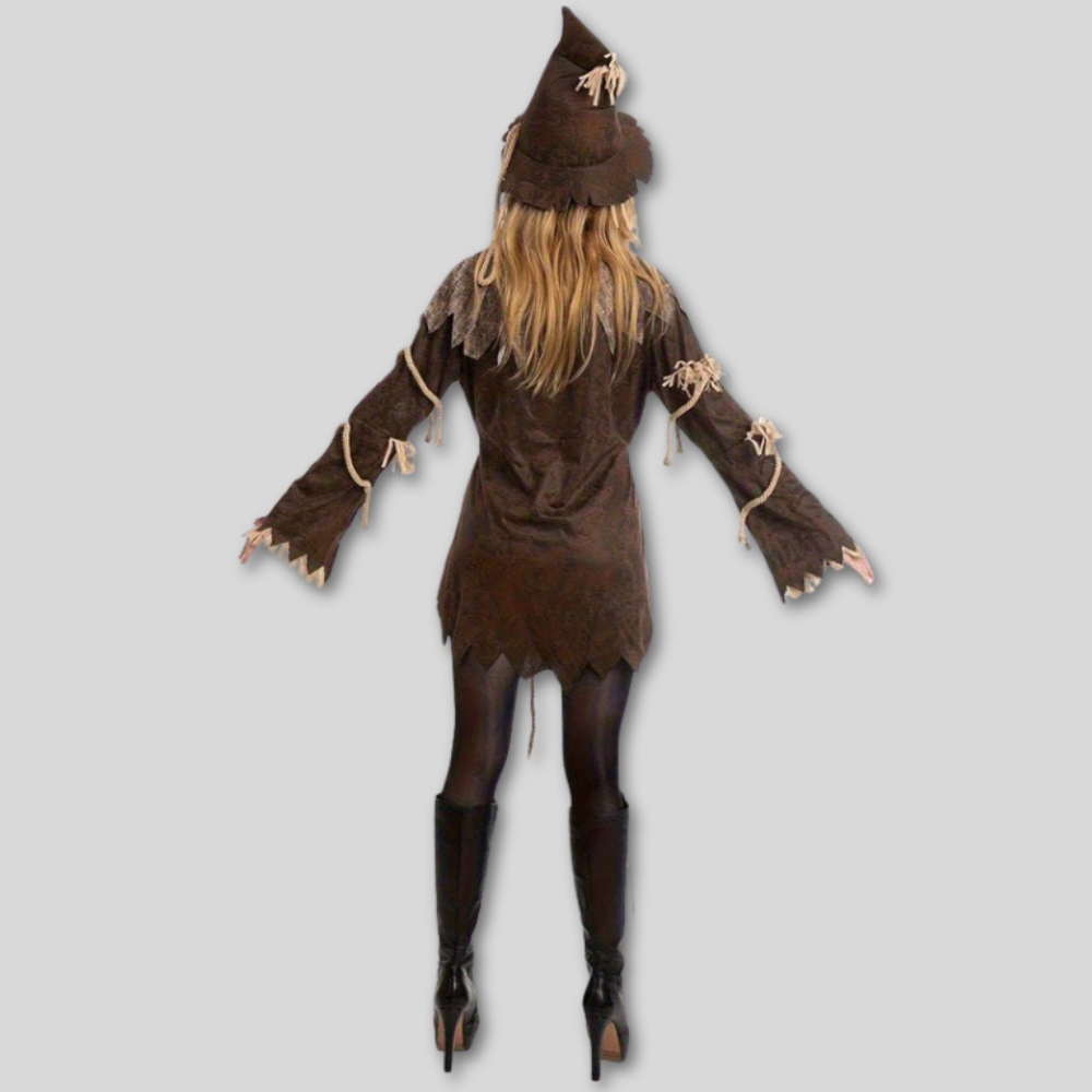 Heksenhoed Halloween Kostuum Polyester Hoed Touw Jurk