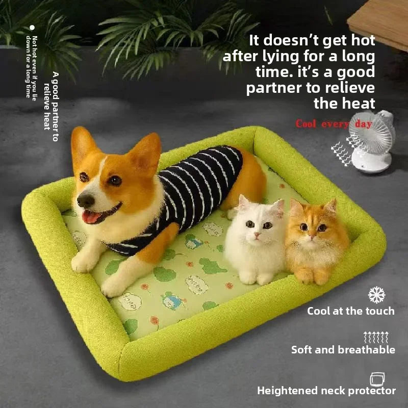 Kühlmatte Pawlino ChillPad | Zomermat voor Honden & Katten | Ademend & Fluffy | Voor kleine tot grote huisdieren