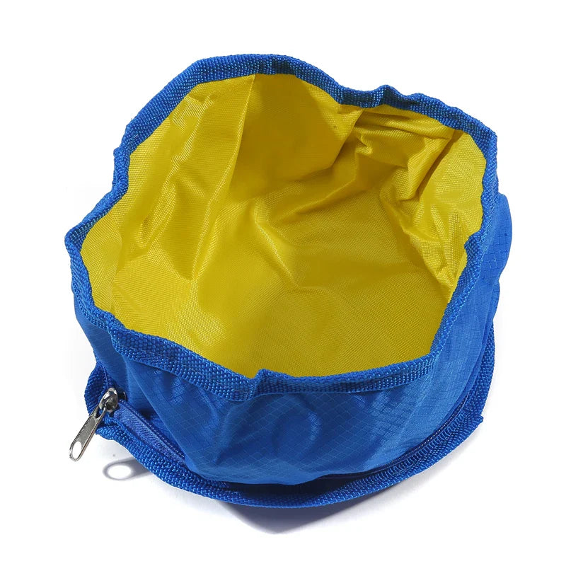Opvouwbare Kom Nomadoo FoldBowl | Draagbare Voeder- & Waterbak voor Honden & Katten | Outdoor Reisbak van Oxford-stof | Ø 19 cm